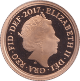 2017 GOLD HALF SOVEREIGN ( PROOF ) - HALF SOVEREIGN - Cambridgeshire Coins