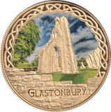 2017 GOLD PLATED MEDALLION MYTHS AND LEGENDS GLASTONBURY - WORLD COINS - Cambridgeshire Coins