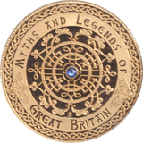 2017 GOLD PLATED MEDALLION MYTHS AND LEGENDS ST. PATRICK - WORLD COINS - Cambridgeshire Coins