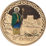 2017 GOLD PLATED MEDALLION MYTHS AND LEGENDS ST. PATRICK - WORLD COINS - Cambridgeshire Coins