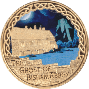 2017 GOLD PLATED MEDALLION MYTHS AND LEGENDS THE GHOST OF BISHAM ABBEY - WORLD COINS - Cambridgeshire Coins