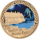 2017 GOLD PLATED MEDALLION MYTHS AND LEGENDS THE GHOST OF BISHAM ABBEY - WORLD COINS - Cambridgeshire Coins