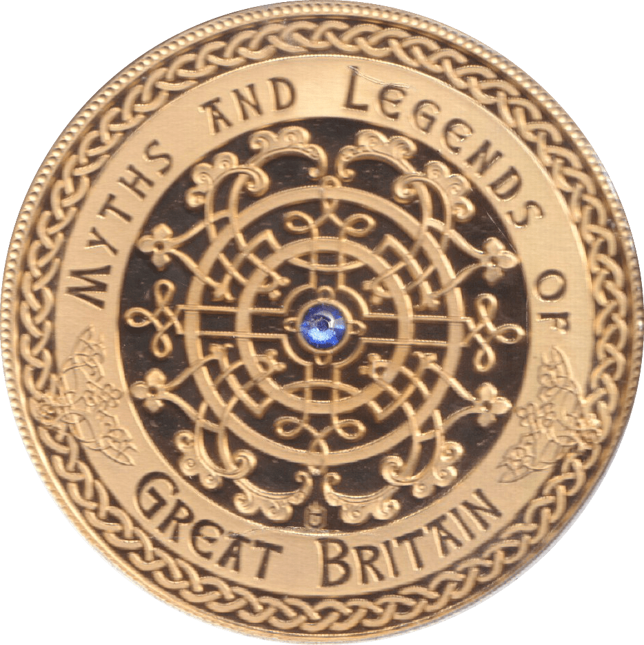 2017 GOLD PLATED MEDALLION MYTHS AND LEGENDS THE HOLY GRAIL - WORLD COINS - Cambridgeshire Coins