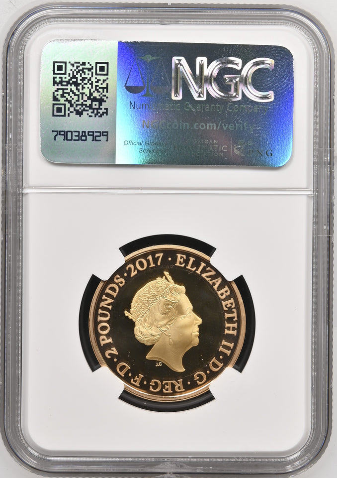2017 GOLD PROOF £2 WWI AVIATION PF69 ULTRA CAMEO - NGC GOLD £2 - Cambridgeshire Coins