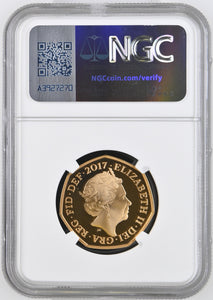 2017 GOLD PROOF 50P SIR ISAAC NEWTON 375TH ANNIVERSARY PF 69 ULTRA CAMEO - NGC GOLD 50P - Cambridgeshire Coins