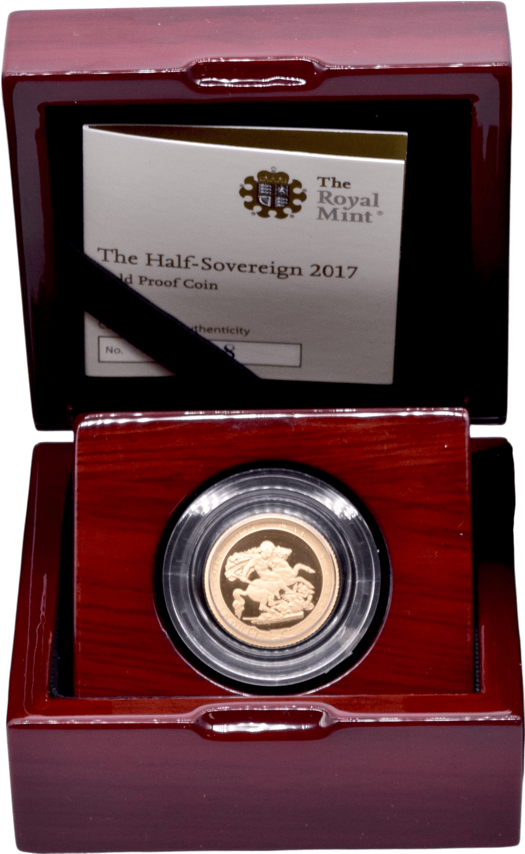 2017 GOLD PROOF HALF SOVEREIGN BOXED - GOLD PROOF HALF SOVEREIGNS - Cambridgeshire Coins