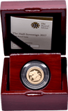 2017 GOLD PROOF HALF SOVEREIGN BOXED - GOLD PROOF HALF SOVEREIGNS - Cambridgeshire Coins