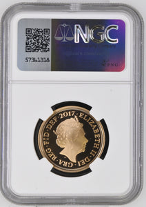 2017 GOLD PROOF PISTRUCCI DOUBLE SOVEREIGN 200TH ANNIVERSARY (NGC) PF 69 ULTRA CAMEO - NGC GOLD COINS - Cambridgeshire Coins