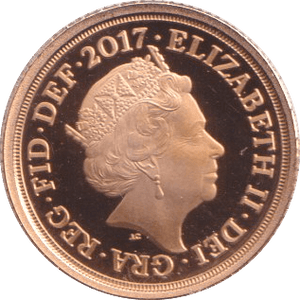2017 GOLD QUARTER SOVEREIGN ( PROOF ) - HALF SOVEREIGN - Cambridgeshire Coins