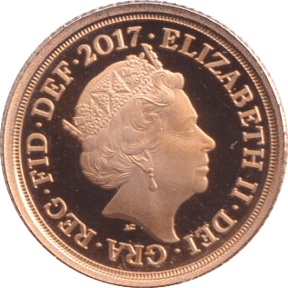 2017 GOLD QUARTER SOVEREIGN ( PROOF ) - HALF SOVEREIGN - Cambridgeshire Coins