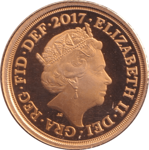 2017 GOLD QUARTER SOVEREIGN ( PROOF ) - QUARTER SOVEREIGN - Cambridgeshire Coins