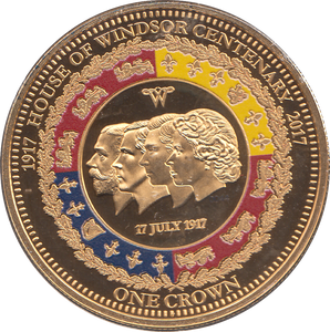2017 HOUSE OF WINDSOR CROWN TRISTAN DA CUNHA - WORLD COINS - Cambridgeshire Coins