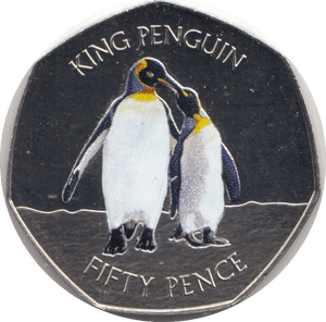 2017 KING PENGUIN FIFTY PENCE FALKLAND ISLANDS - WORLD COINS - Cambridgeshire Coins