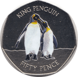 2017 KING PENGUIN FIFTY PENCE FALKLAND ISLANDS - WORLD COINS - Cambridgeshire Coins
