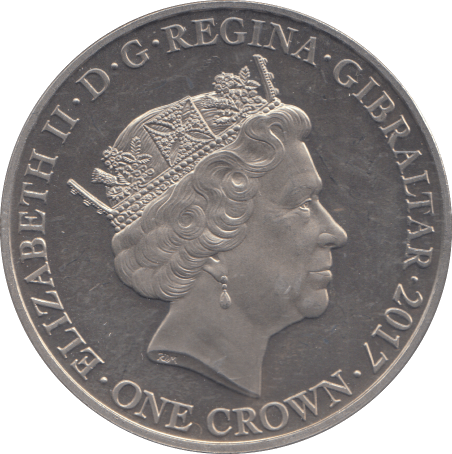 2017 LEST WE FORGET ONE CROWN GIBRALTAR - WORLD COINS - Cambridgeshire Coins