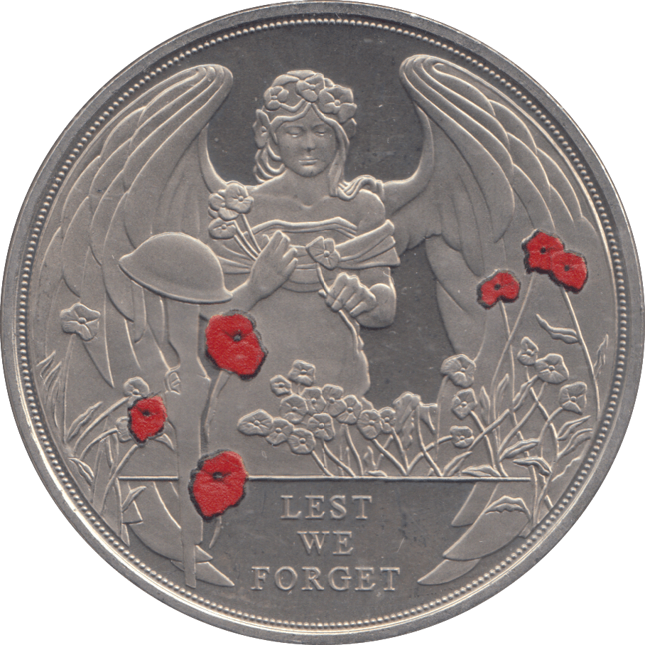 2017 LEST WE FORGET ONE CROWN GIBRALTAR - WORLD COINS - Cambridgeshire Coins
