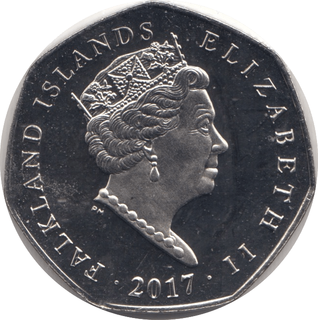 2017 MAGELLANIC PENGUIN FIFTY PENCE FALKLAND ISLANDS - WORLD COINS - Cambridgeshire Coins