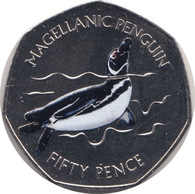 2017 MAGELLANIC PENGUIN FIFTY PENCE FALKLAND ISLANDS - WORLD COINS - Cambridgeshire Coins