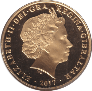 2017 ONE CROWN GIBRALTAR - WORLD COINS - Cambridgeshire Coins