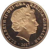 2017 ONE CROWN GIBRALTAR - WORLD COINS - Cambridgeshire Coins