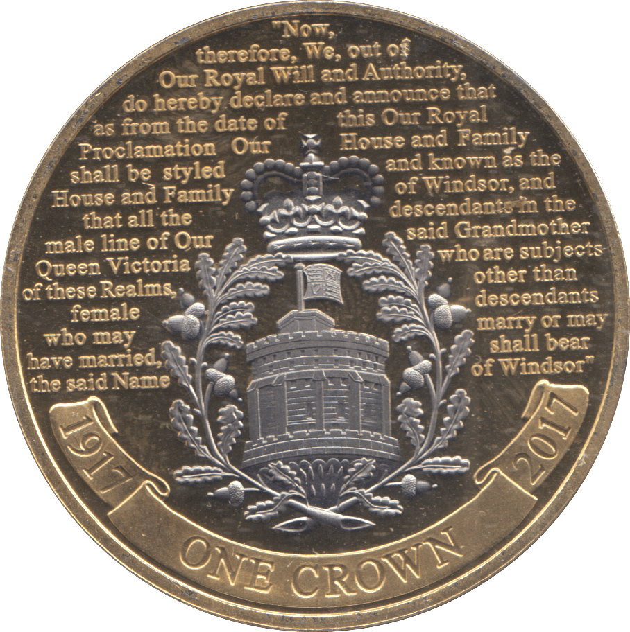 2017 ONE CROWN GIBRALTAR - WORLD COINS - Cambridgeshire Coins