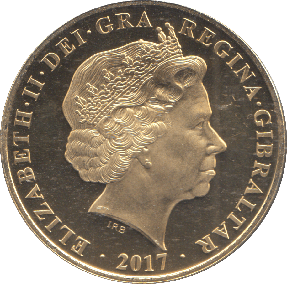2017 ONE CROWN GIBRALTAR - WORLD COINS - Cambridgeshire Coins