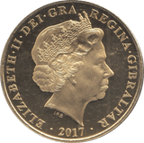 2017 ONE CROWN GIBRALTAR - WORLD COINS - Cambridgeshire Coins