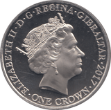 2017 ONE CROWN LEST WE FORGET BATTLE OF YPRES ( BU ) - WORLD COINS - Cambridgeshire Coins