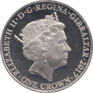 2017 ONE CROWN LEST WE FORGET BATTLE OF YPRES COLORED ( BU ) - WORLD COINS - Cambridgeshire Coins