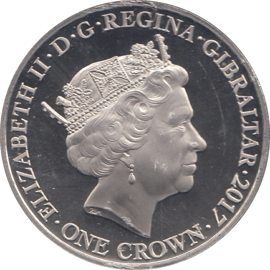 2017 ONE CROWN LEST WE FORGET BATTLE OF YPRES COLORED ( BU ) - WORLD COINS - Cambridgeshire Coins