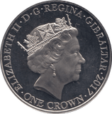 2017 ONE CROWN - WORLD COINS - Cambridgeshire Coins