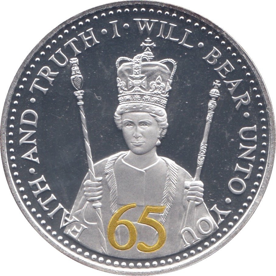 2017 ONE DOLLAR 65 YEARS - WORLD COINS - Cambridgeshire Coins