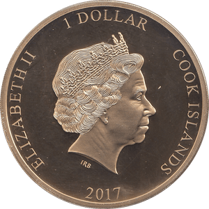 2017 ONE DOLLAR COOK ISLANDS - WORLD COINS - Cambridgeshire Coins