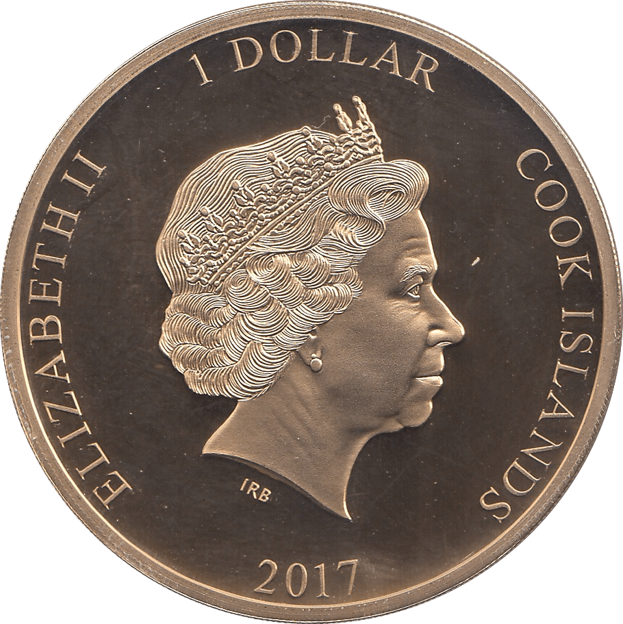 2017 ONE DOLLAR COOK ISLANDS - WORLD COINS - Cambridgeshire Coins