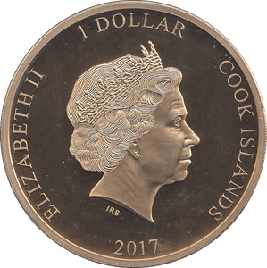 2017 ONE DOLLAR COOK ISLANDS - WORLD COINS - Cambridgeshire Coins