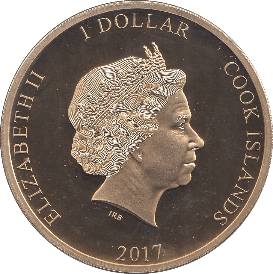 2017 ONE DOLLAR COOK ISLANDS - WORLD COINS - Cambridgeshire Coins