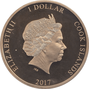 2017 ONE DOLLAR COOK ISLANDS - WORLD COINS - Cambridgeshire Coins