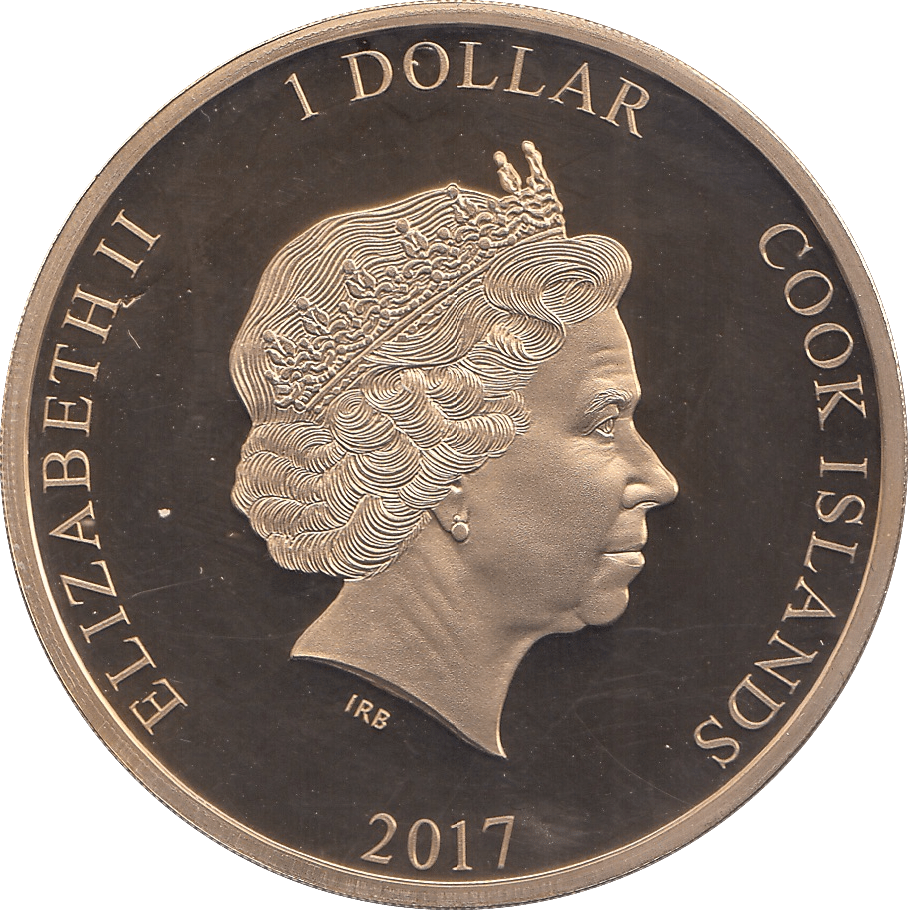 2017 ONE DOLLAR COOK ISLANDS - WORLD COINS - Cambridgeshire Coins