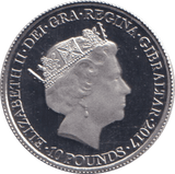 2017 PLATINUM £10 Gibraltar - 70th Anniversary - SOVEREIGN - Cambridgeshire Coins