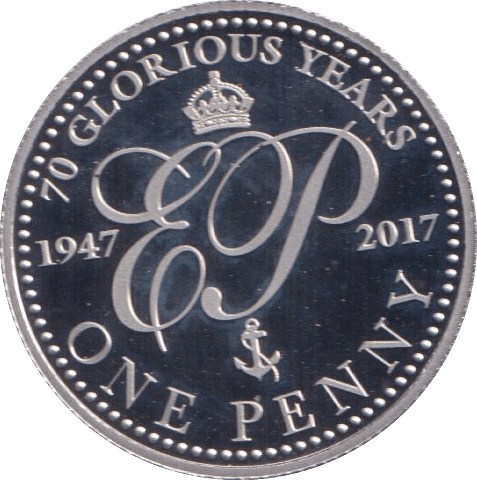 2017 PLATINUM BAILIWICK OF JERSEY ONE PENNY ( PROOF ) - Platinum Coins - Cambridgeshire Coins