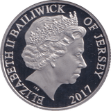 2017 PLATINUM BAILIWICK OF JERSEY ONE PENNY ( PROOF ) - Platinum Coins - Cambridgeshire Coins