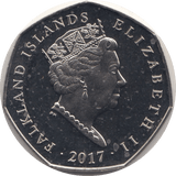 2017 ROCKHOPPER PENGUIN FIFTY PENCE FALKLAND ISLANDS - WORLD COINS - Cambridgeshire Coins
