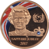 2017 SAPPHIRE JUBILEE MEDALLION - MEDALS & MEDALLIONS - Cambridgeshire Coins