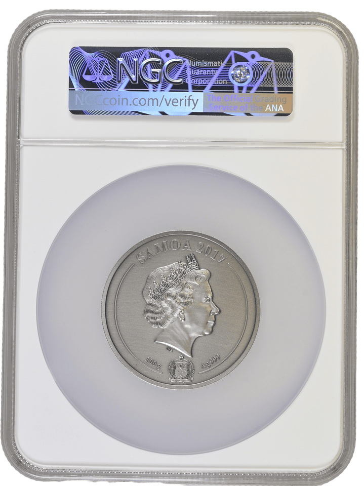 2017 Silver £10 St. Paul's Cathedral 100g Samoa Coin ( NGC ) PF 70 - NGC SILVER COINS - Cambridgeshire Coins