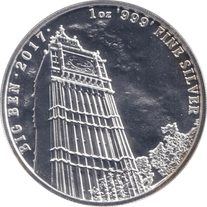 2017 SILVER £2 BIG BEN - SILVER WORLD COINS - Cambridgeshire Coins