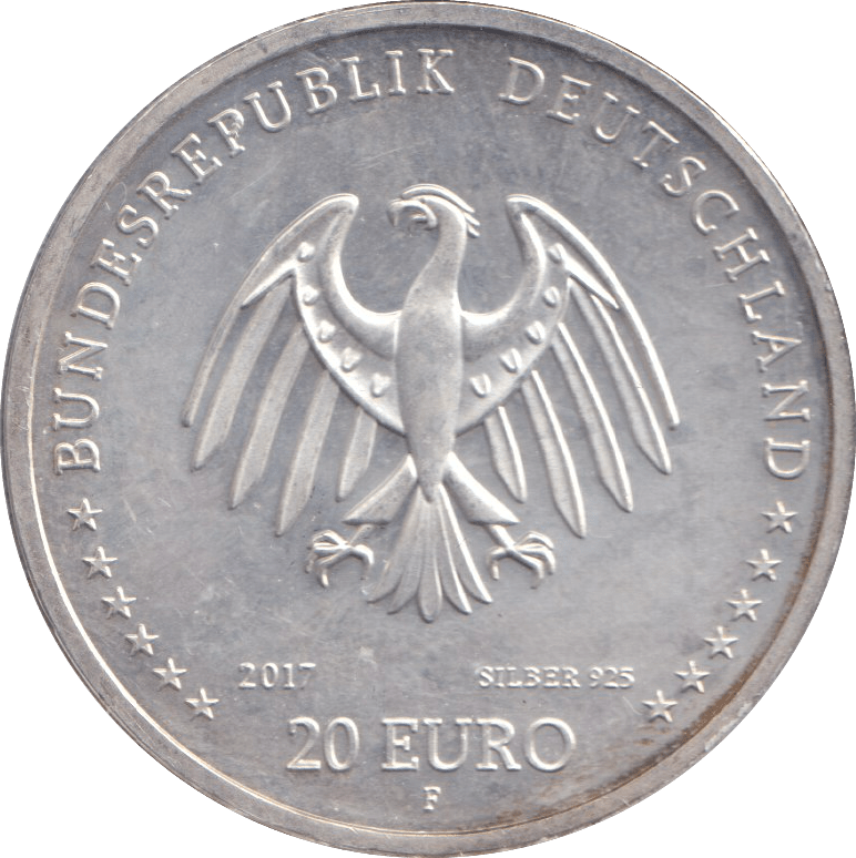 2017 SILVER 20 EURO GERMANY - SILVER WORLD COINS - Cambridgeshire Coins