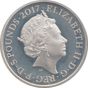 2017 SILVER £5 GAS MASK ( PROOF ) - SILVER WORLD COINS - Cambridgeshire Coins