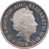 2017 SILVER £5 WORLD WAR I ( PROOF ) - SILVER WORLD COINS - Cambridgeshire Coins