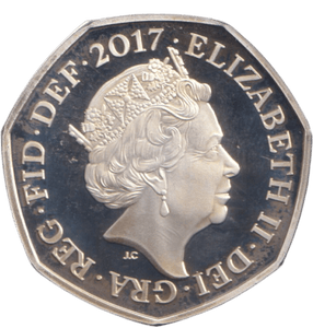 2017 SILVER 50P ( PROOF ) - WORLD COINS - Cambridgeshire Coins