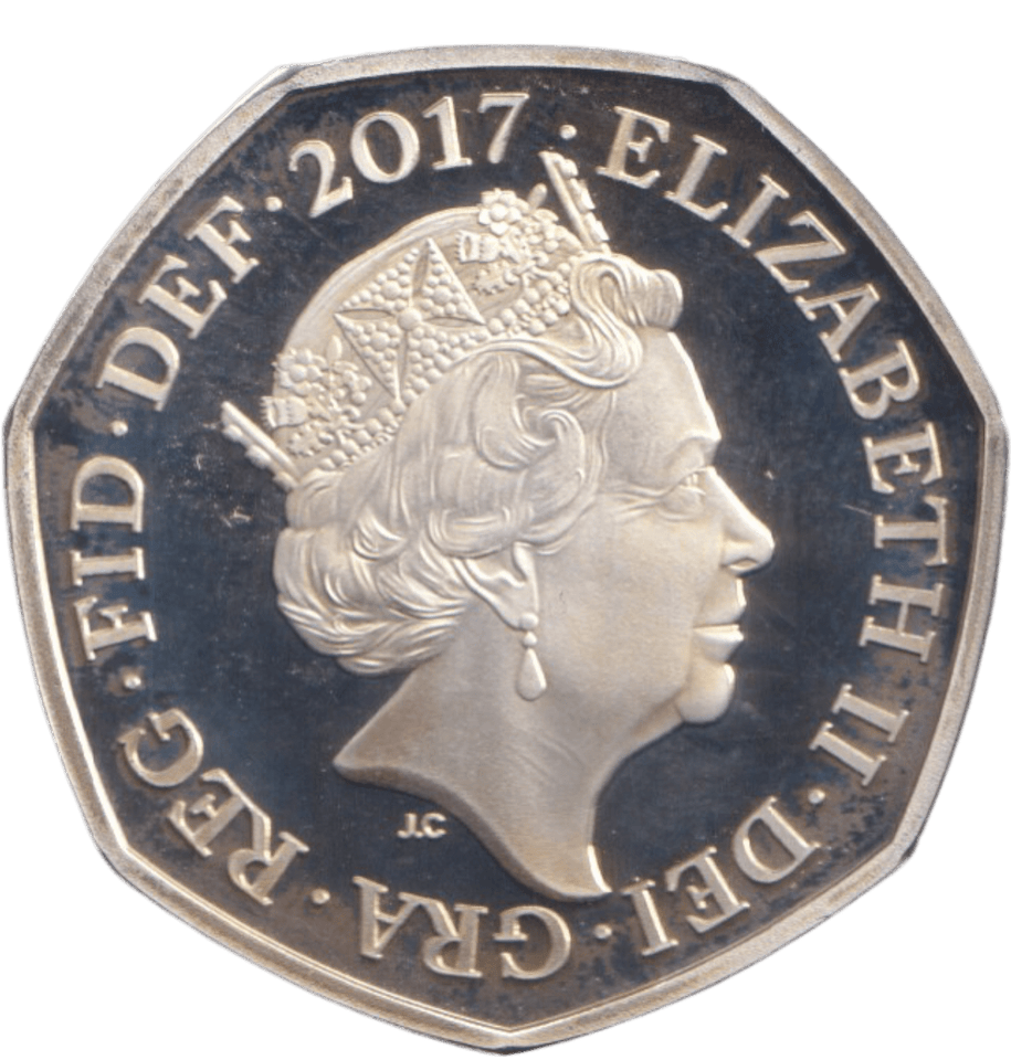 2017 SILVER 50P ( PROOF ) - WORLD COINS - Cambridgeshire Coins